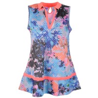 Slazenger Damen Golf Poloshirt Fashion Ärmellos Polo V Ausschnitt Polohemd