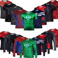 Herren SUPERHELD Tops Sports Weate T-shirt Freizeithemd Radsport Fitness Blusen