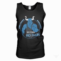 Herren Bodybuilding Tank Top - Farbe: schwarz - Muskelshirt Trägershirt