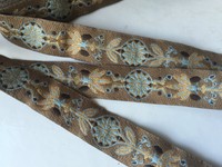 Traumschöne Borte,Pinwheel,Hellbraun,Hellblau,Beige,16mm,lfm