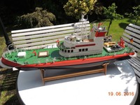 Graupner Löschkreuzer WESER Funktionsmodell f. FS m. Antrieb etc. 