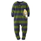 New Carter's Monkey Stripe PJs 24m NWT Pajamas 1 Piece Fleece NWT