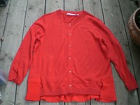 °°!!°°TOP super Strickjacke SCHUMACHER, Seide/Leinen rot, Gr. 4=38/40TOP°°!!°°