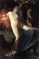 Eves Daughter Carl Olof Larsson Akt Eva Tochter Lilie Secession Bütten H A3 0566