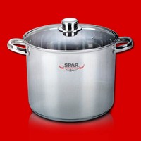 XXL 23L Edelstahl Topf m. Glasdeckel Kochtopf Suppentopf Universaltopf Induktion