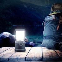 CAMPING-LEUCHTE CREE LED 400 LUMEN LATERNE LAMPE LICHT 150 STD DAUERBETRIEB GRAU