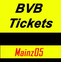 2 x  BVB Borussia Dortmund  -  FSV Mainz05  Block 78 Nord 