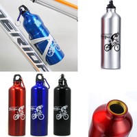 750 ML Draussen Sport Radfahren Camping Fahrrad rostfrei Stehlen Wasserflasche