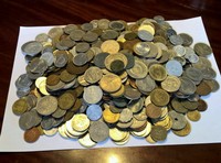 Riesiger Münzkonvolut aus aller Welt über 3 KG ca. 720 Stück