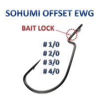 10 Stück SOHUMI Bait Lock EWG Offset Drop Shot Haken Neu