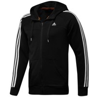adidas Essentials Jacke Sweatjacke Kapuzenjacke Ess 3 Str. Full Zip Hood Kapuze