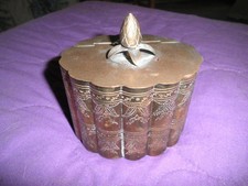 Brass Box Andrea by Sadek Hinged Top Mid Century