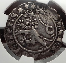 Czech Republic as MEDIEVAL Bohemia King JOHN the BLIND Silver Coin NGC i58184