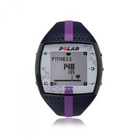 Polar FT7F Damen Sportuhr Blau/Lila inklusive WearLink®+ Sender