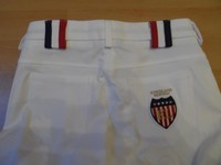 KINGSLAND Reithose, 133-SB-119, Kelly mit Strass, Stoffknie, weiß, NEU