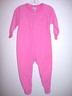 24 month girls pink polyester fleece long sleeve zip front Gerber sleeper