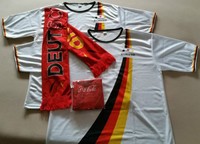 2 Deutschland Fan Shirt Trikot Krombacher S/M + L/XL, 2 CoCa-Cola Fan Schal Neu