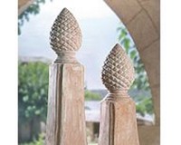 Terracotta Säule 2er Set, groß+ klein, Neu, Gartendeko, Säulen, Skulptur