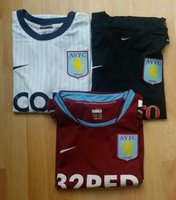 Original Aston Villa Nike (Gr. S) 3 Trikots Jersey Premier League Top Zustand