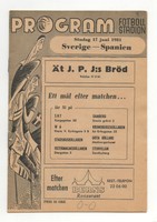 Original PRG   17.06.1951   SCHWEDEN / SWEDEN - SPANIEN / SPAIN  !!  SEHR SELTEN