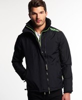 Neue Herren Superdry  Technical Impact Windcheater-Jacke Black