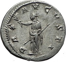 GORDIAN III 238AD Rome Silver Authentic Genuine Ancient Roman Coin PAX i59127