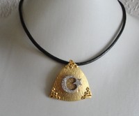 Ay Yildiz Halskette Metall Chocker Kette mit Strasssteinen Bayrak Türkei NEU 