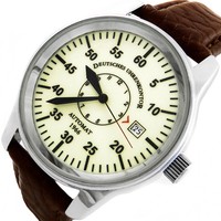 DEUTSCHES UHRENKONTOR AUTOMAT 1966 AUTOMATIK FULL-LUMIBRIGHT AVIATOR HERREN UHR