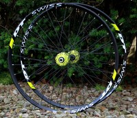 XLC EVO XDURO 26" LAUFRADSATZ DT SWISS 465 DISC FELGE 15/142MM NABE GRÜN GREEN