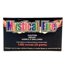 Mystical Fire Campfire Fireplace Colorant Packets Lasts 1 Hour Case Pack of 50
