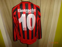 Eintracht Frankfurt Jako Langarm Junioren Matchworn Trikot + Nr.10 Gr.S