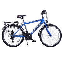 24 ZOLL KINDERFAHRRAD SHIMANO 21GANG 24" FAHRRAD BLAUWEIß MIT BELEUCHTUNG TMA