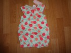 NWT Gymboree Spring Peach romper size 12-18