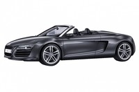SCHUCO AUDI R 8 SPYDER daytonagrau  450752300 1:43