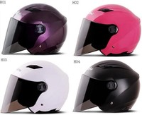 Neu Motorradhelm Rollerhelm Jethelme Motor Scooter Helm Visier 10 arten: M L