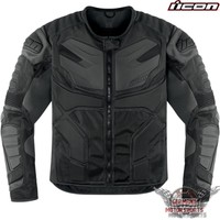 ICON OVERLORD RESISTANCE MOTORRAD TEXTIL JACKE SCHWARZ CHOPPER CUSTOM HARLEY