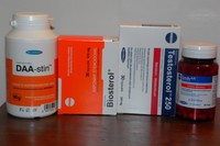 Testosterol 250 + Biosterol + DAA-stin 90g + Inh-AR Set von Megabol