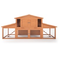 XXL Hasenstall Nagerkäfig 4in1 Kleintierstall Kaninchenstall Stall Freilauf