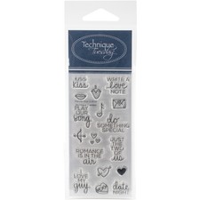 Technique Tuesday Clear Stamps 2"X4"-Planner - Kiss
