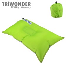 Triwonder Lightweight Compressible Self Inflating Air Camping Pillow Green