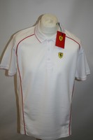 FERRARI Polo Shirt Größe XXL Scuderia Ferrari Formel 1 Weiß TOP-NEU