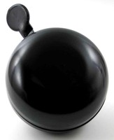 Ding Dong Fahrradklingel schwarz Ø 80 mm XXL Fahrrad Klingel Glocke ()