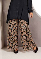 ★NEU★TOLLE MIM HOSE PALAZZOHOSE DAMEN GRÖSSE  21  ( 42 ) BUNT WEITES BEIN 921