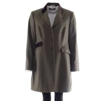Unger Mantel Gr. 48 Grün Braun (B 9806)