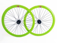 FAHRRAD FELGEN 28" 700X23 622 ZOLL LAUFRAD VORDERRAD + HINTERRAD GRÜN