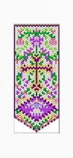 Floral Cross Beaded Banner Pattern