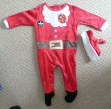 *New* Primark Early Days Baby Grow Santa Suit With Hat-6-9 Months,74cm,upto 10kg