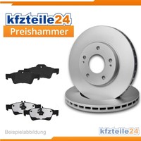 kfzteile24 BREMSEN SET 2 BREMSSCHEIBEN BELÜFTET Ø 336 MM + 4 BREMSBELÄGE HINTEN