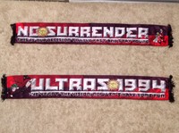 Ultras seidenschal schal ULTRAS 1994 / NO SURRENDER -1. FC Nürnberg