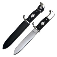 FAHRTENMESSER MIT METALLSCHEIDE - Pfadfinder Messer Neu Gürtel - GRATIS VERSAND